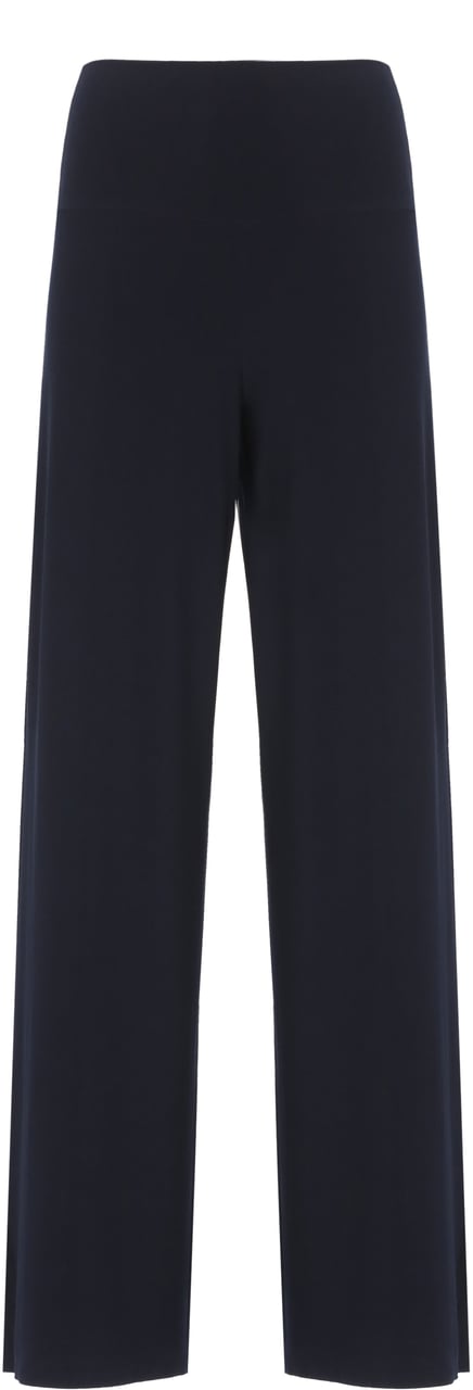 Norma Kamali Trousers Blue Blauw