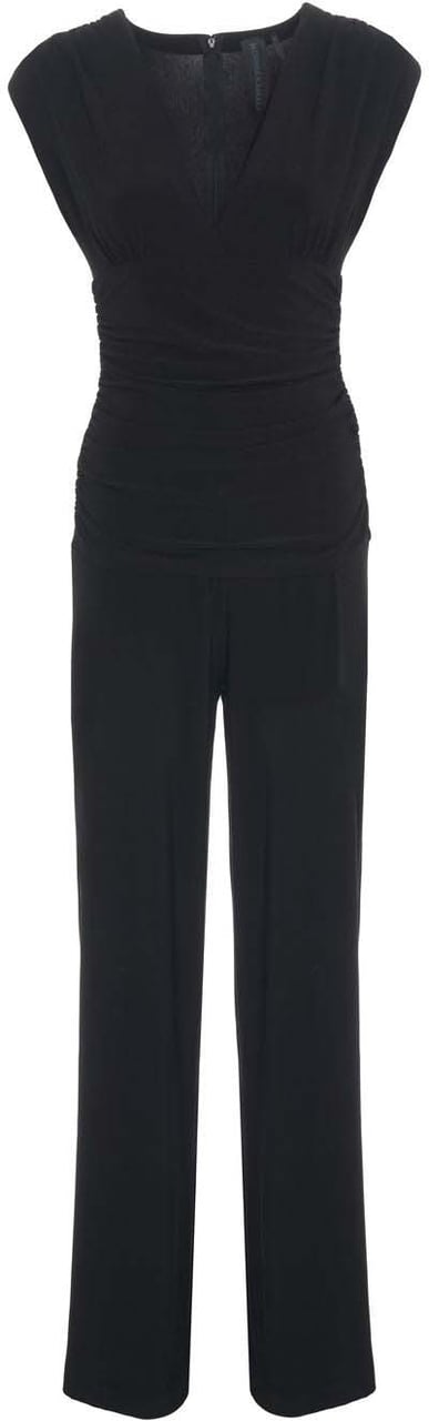 Norma Kamali Jumpsuit with V-neck Zwart