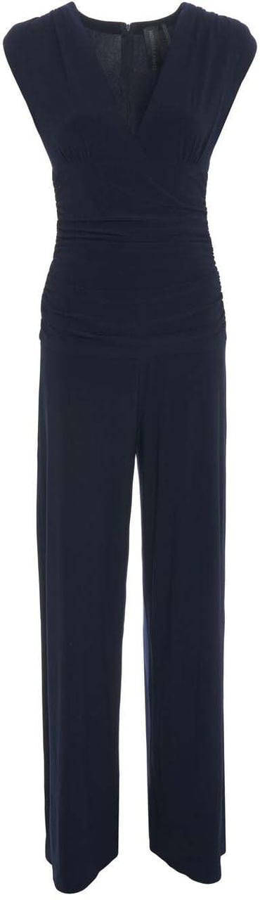 Norma Kamali Jumpsuit with v-neck Blauw