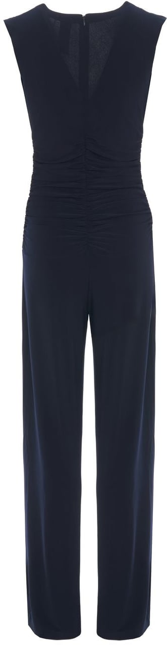Norma Kamali Jumpsuit with v-neck Blauw