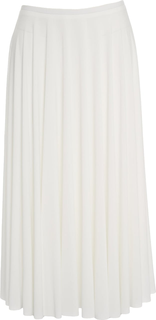 Norma Kamali Pleated midi skirt Wit