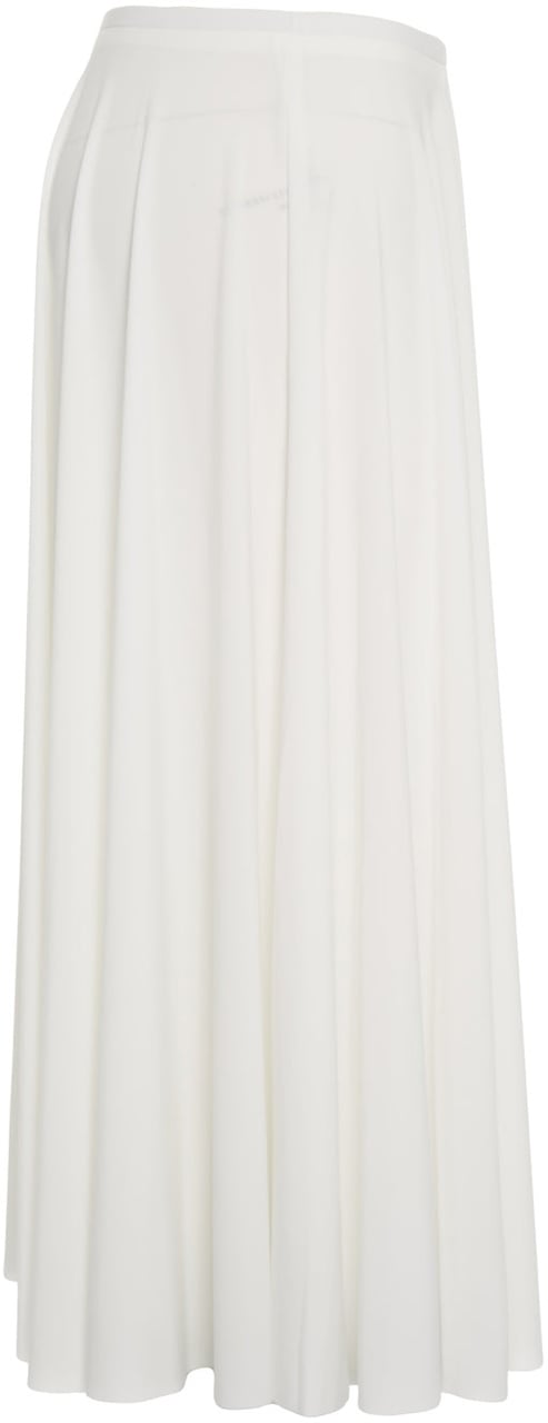 Norma Kamali Pleated midi skirt Wit