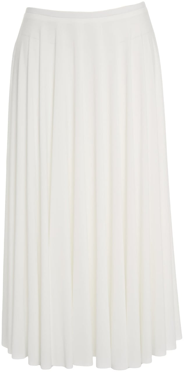 Norma Kamali Pleated midi skirt Wit