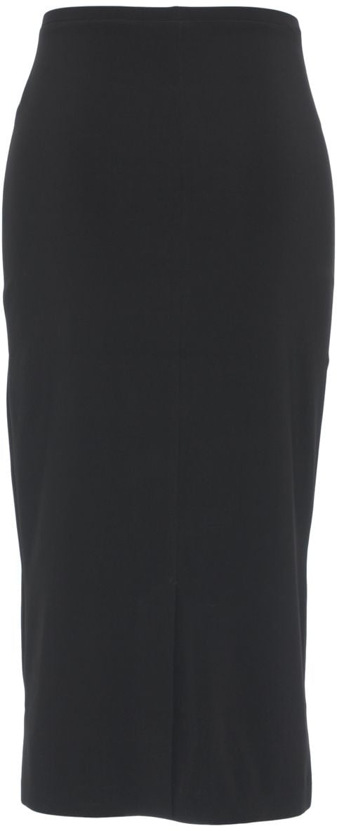 Norma Kamali Midi skirt Zwart