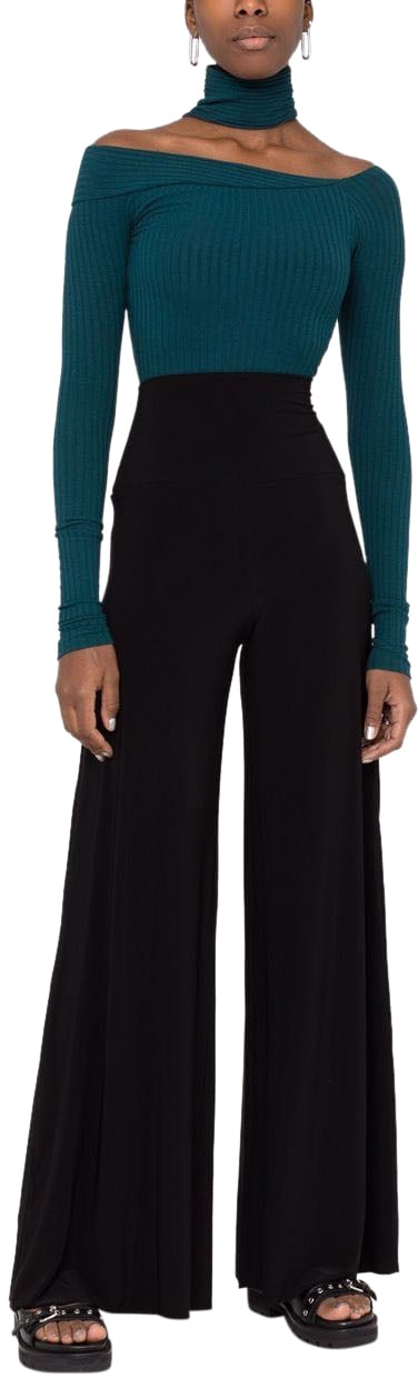 Norma Kamali Trousers Black Zwart