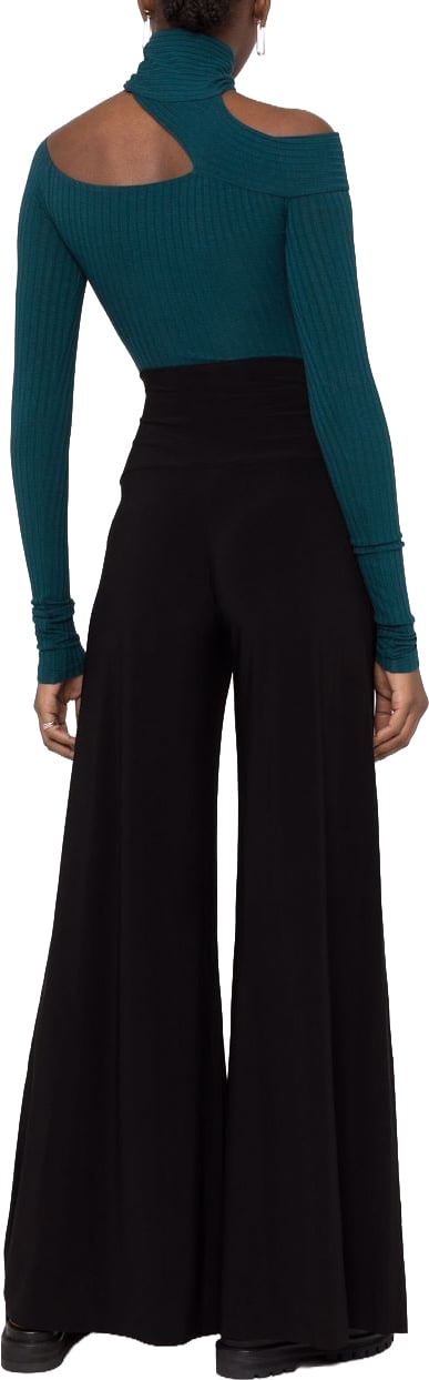 Norma Kamali Trousers Black Zwart