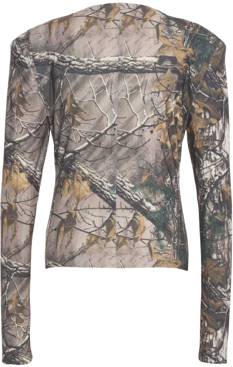 Norma Kamali Longsleeve top with print Divers