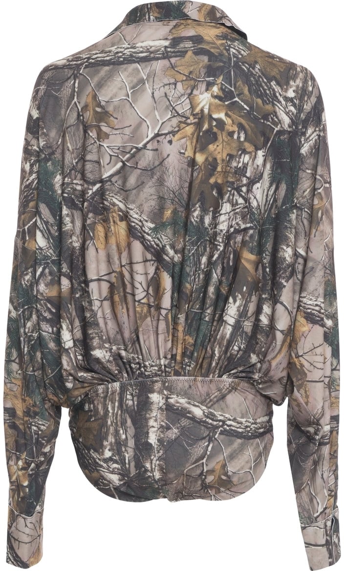 Norma Kamali Shirt bodysuit Groen