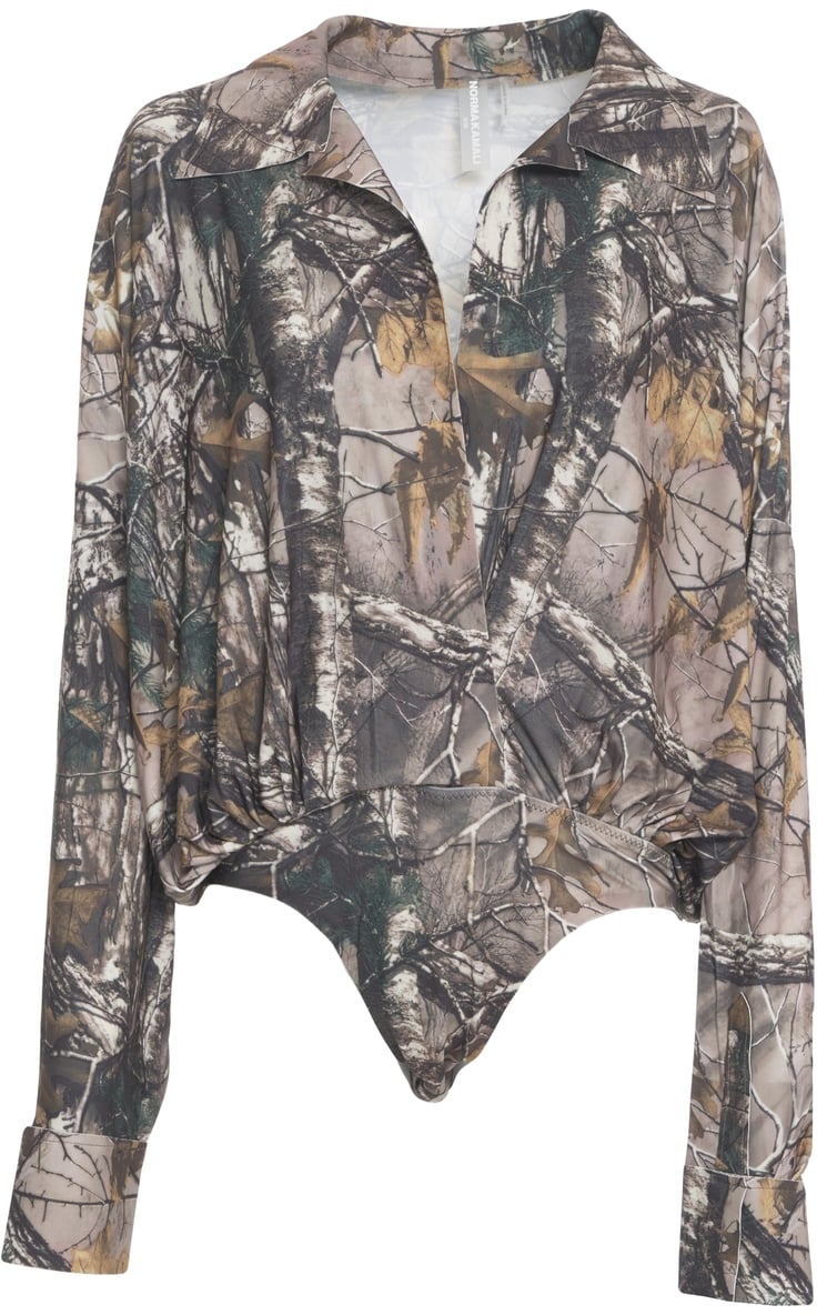 Norma Kamali Body a camicia Groen