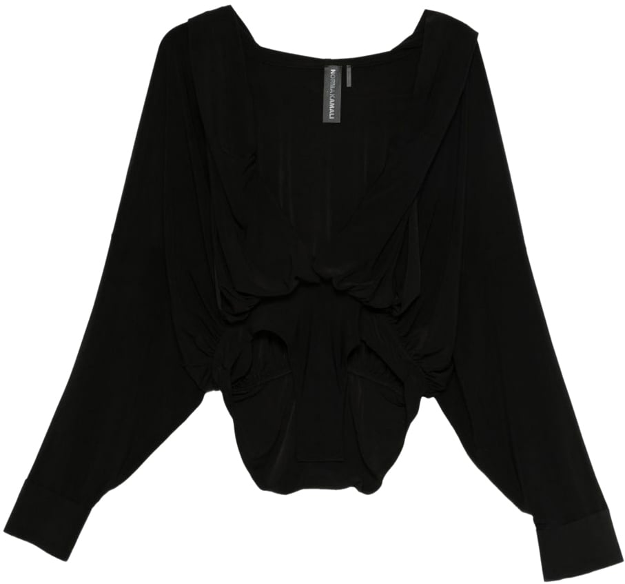 Norma Kamali Top Black Zwart
