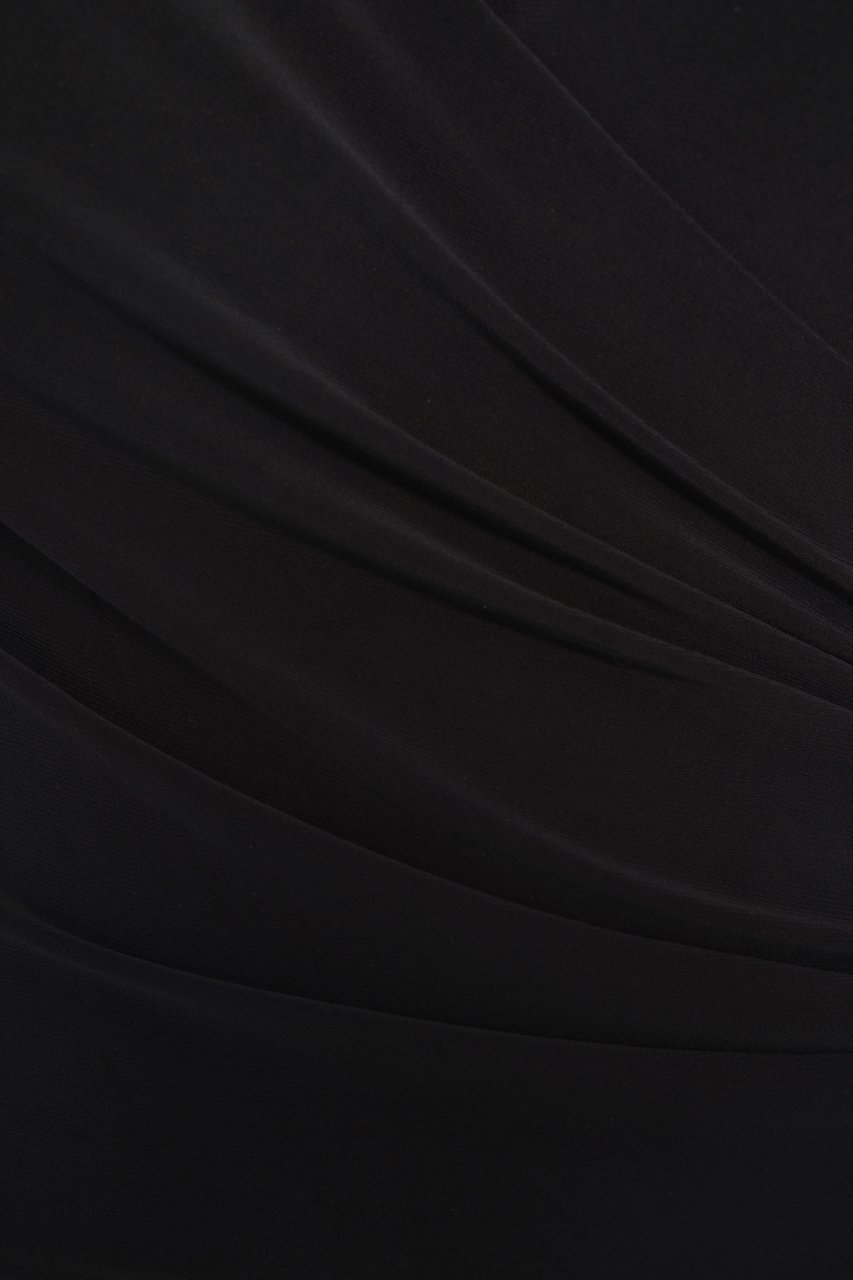 Norma Kamali Draped body Zwart