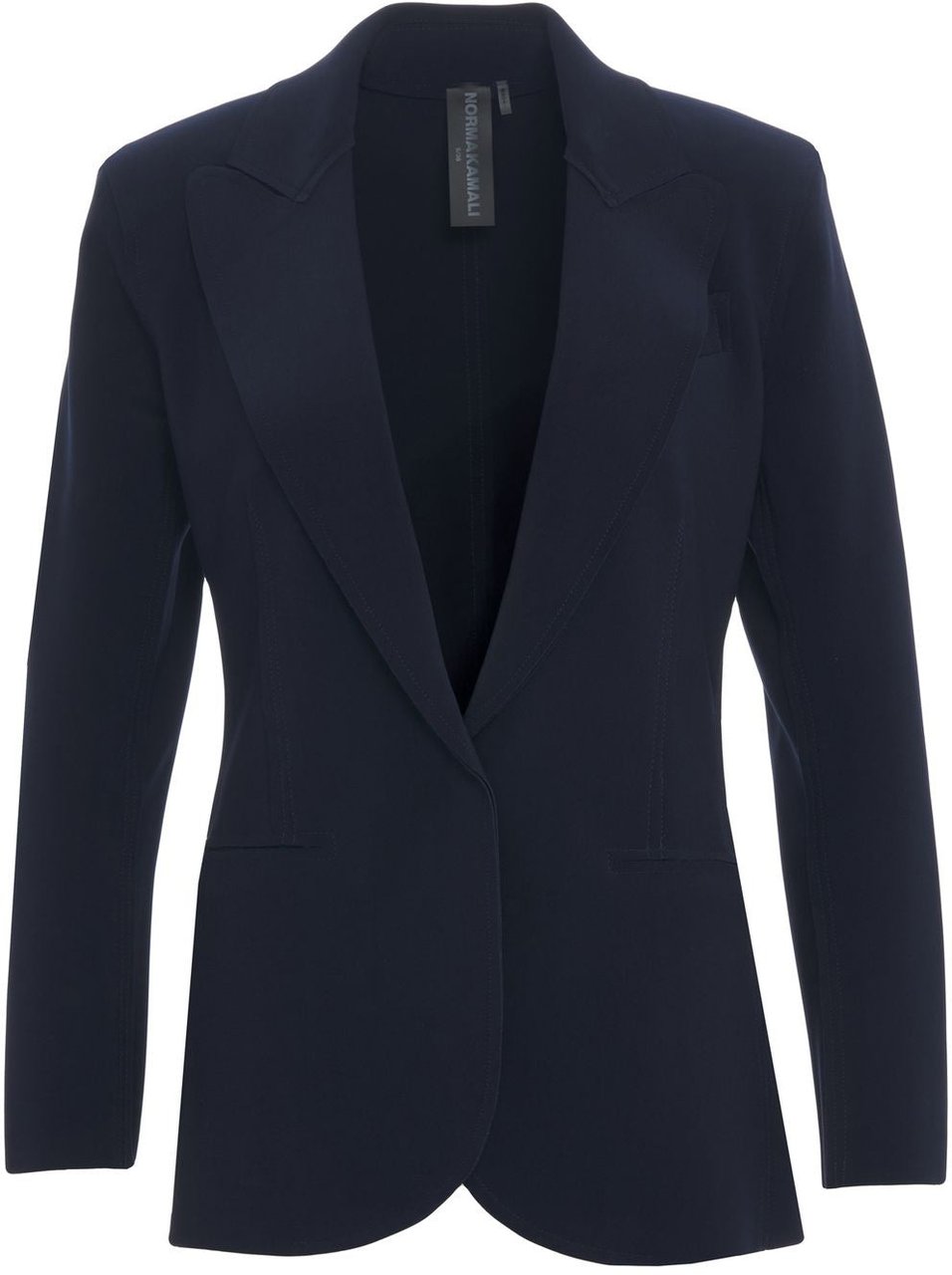 Norma Kamali Single-breasted blazer Blauw