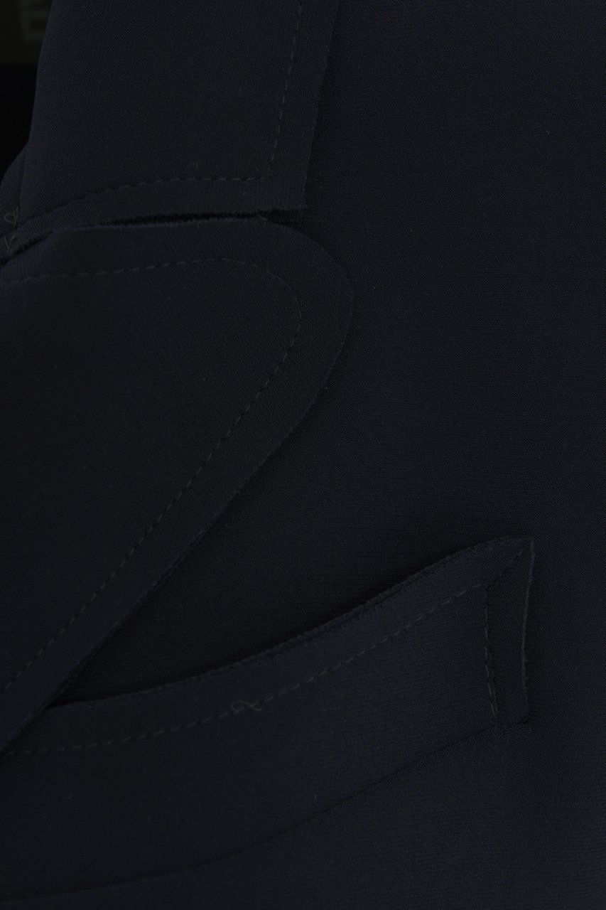Norma Kamali Single-breasted blazer Blauw