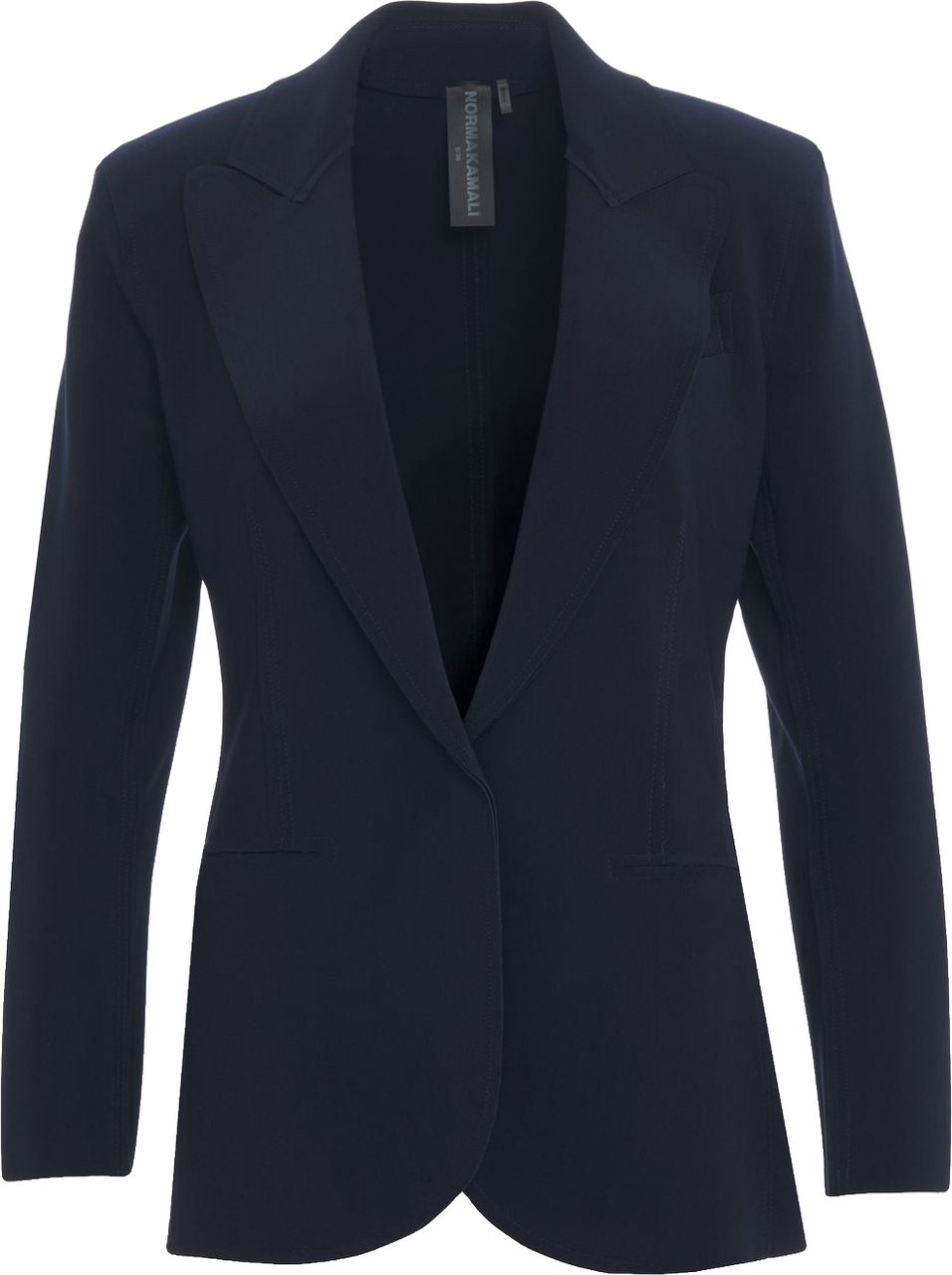 Norma Kamali Single-breasted blazer Blauw