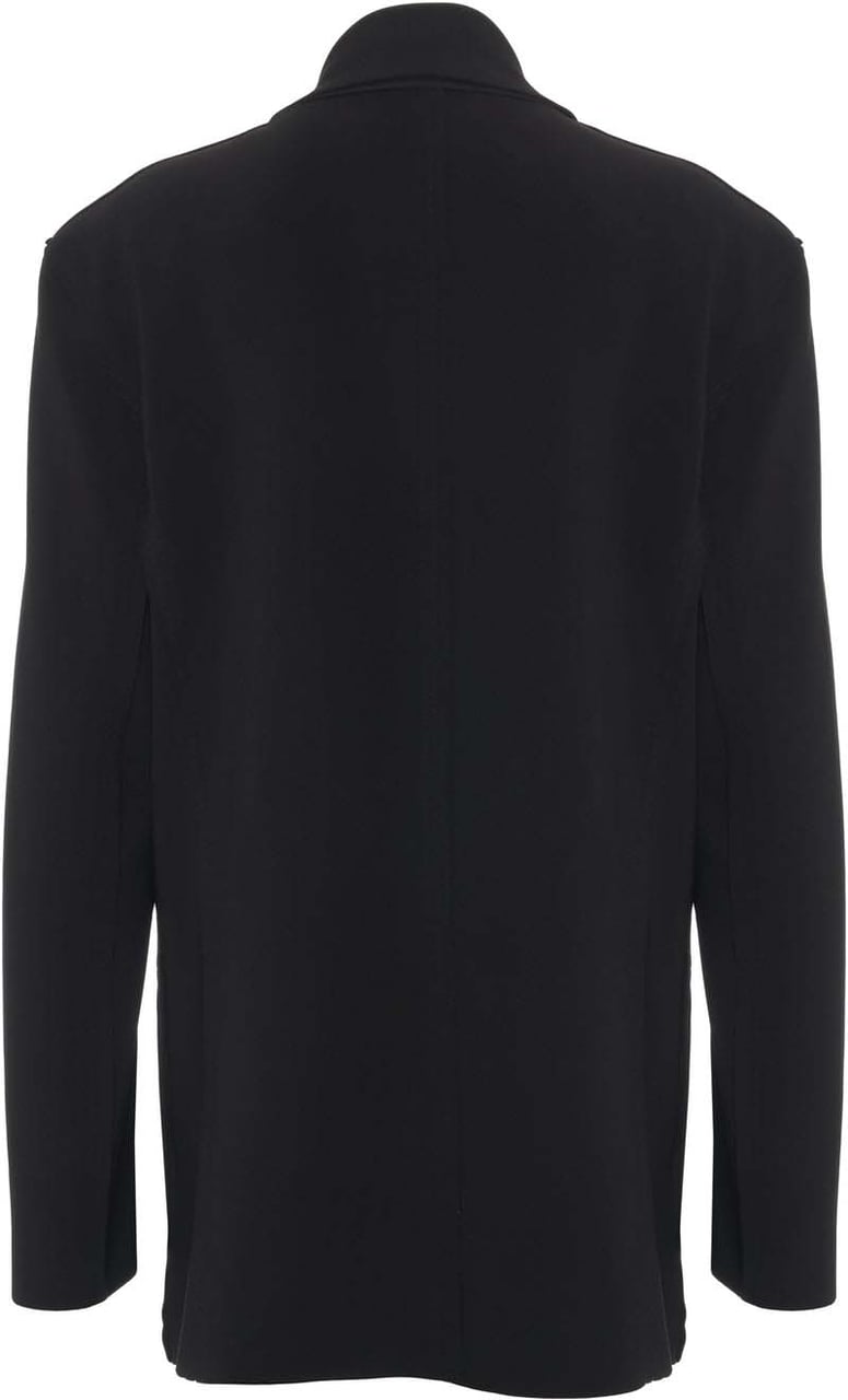 Norma Kamali Oversize single-breasted blazer Zwart