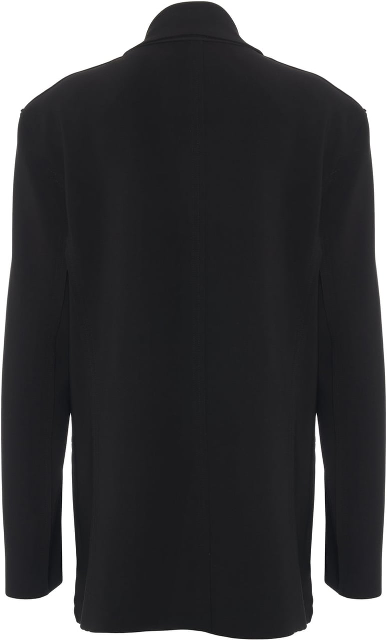 Norma Kamali Oversize single-breasted blazer Zwart