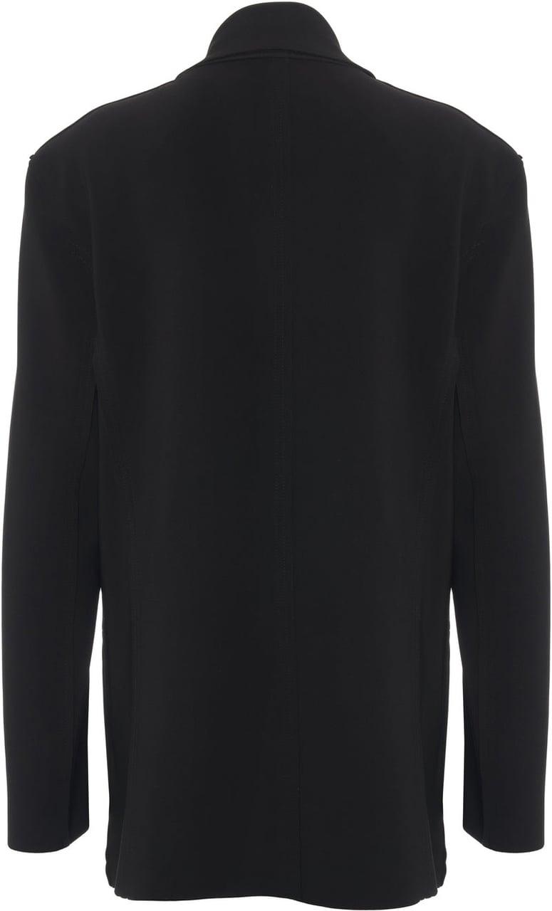 Norma Kamali Oversize single-breasted blazer Zwart