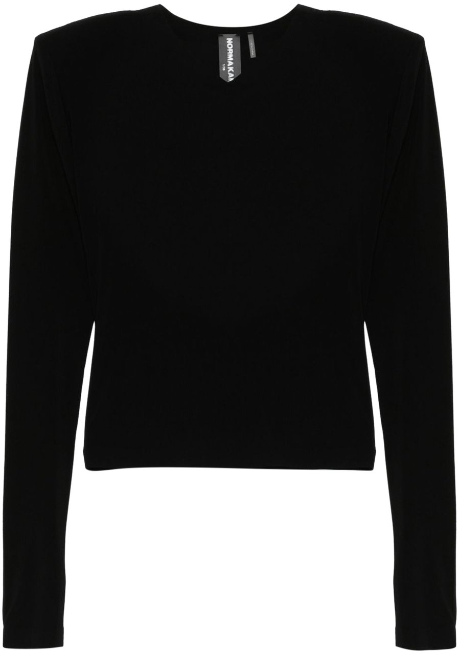 Norma Kamali Top Black Zwart