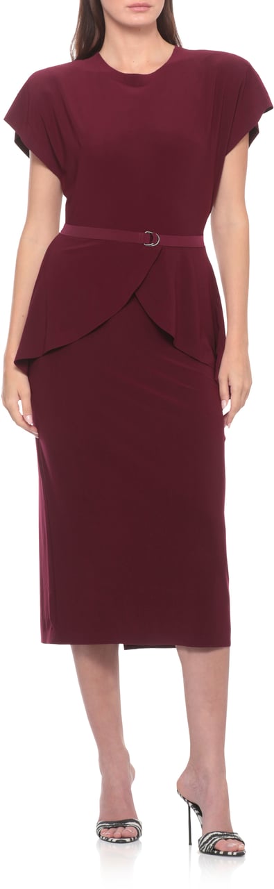 Norma Kamali Dresses Viola Maroon