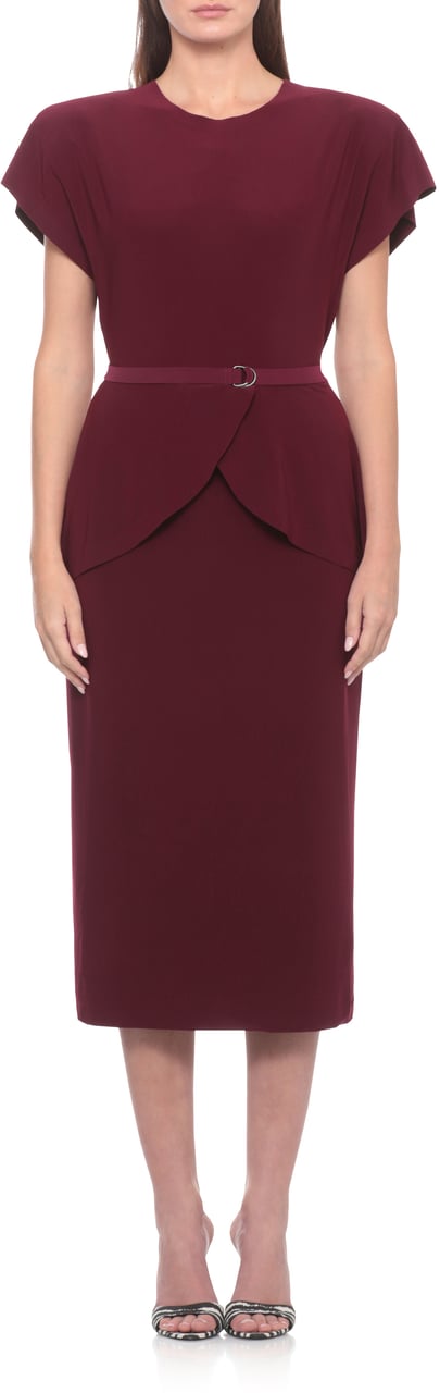 Norma Kamali Dresses Viola Maroon