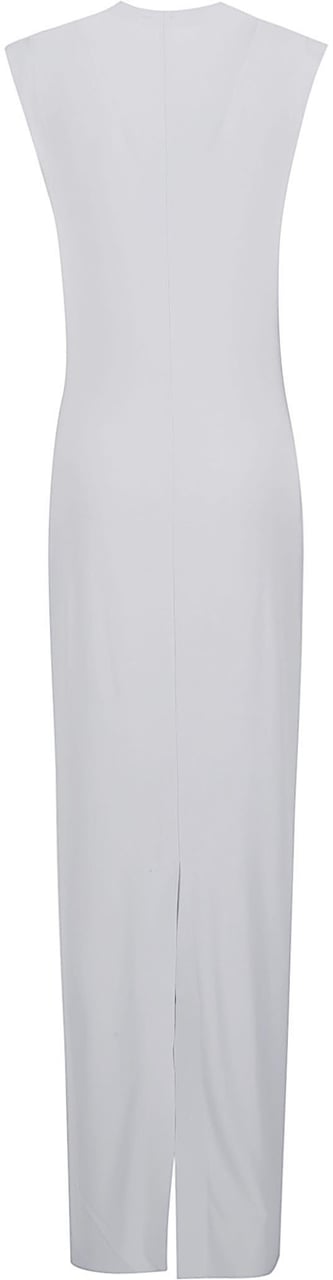 Norma Kamali Sleeveless Long Dress Grey Grijs