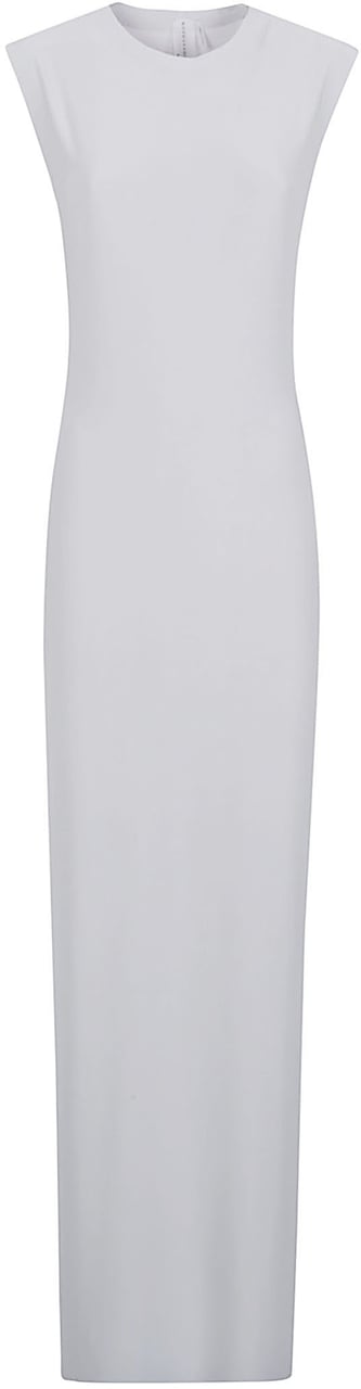Norma Kamali Sleeveless Long Dress Grey Grijs