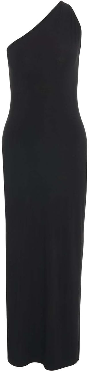 Norma Kamali One shoulder maxi dress Zwart