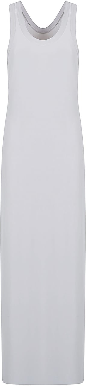 Norma Kamali Racer Long Dress Grey Grijs