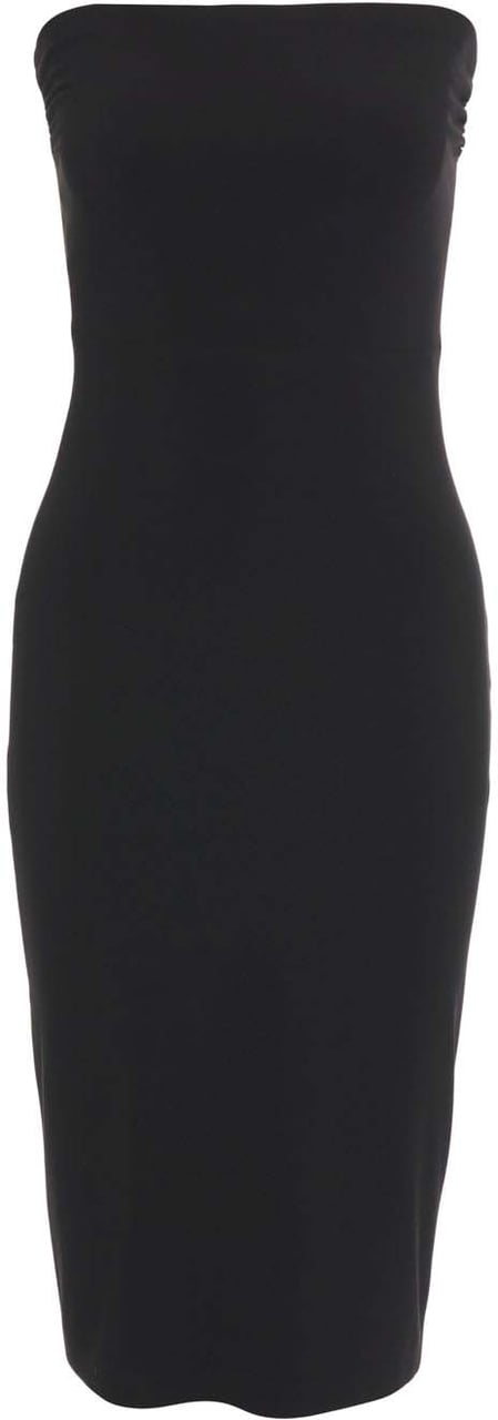 Norma Kamali Off-shoulder midi dress Zwart