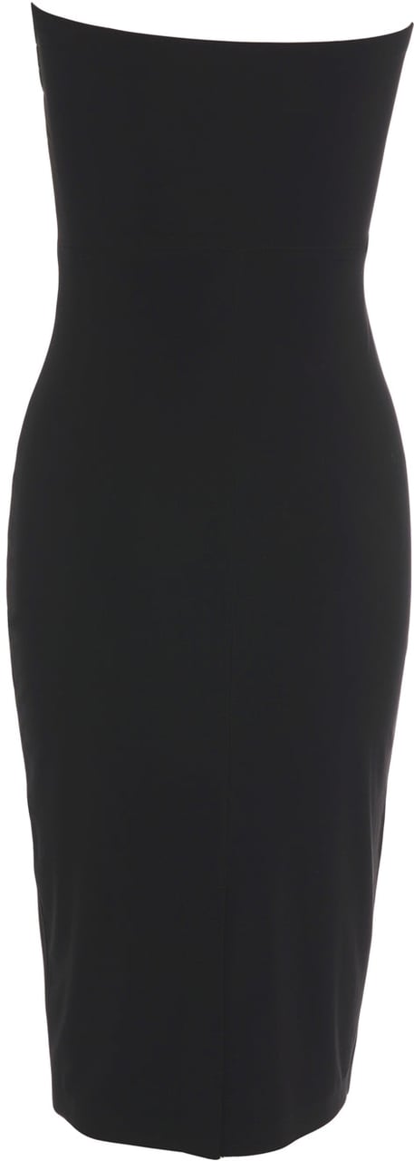 Norma Kamali Off-shoulder midi dress Zwart