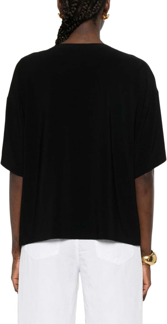 Norma Kamali T-Shirts And Polos Black Zwart