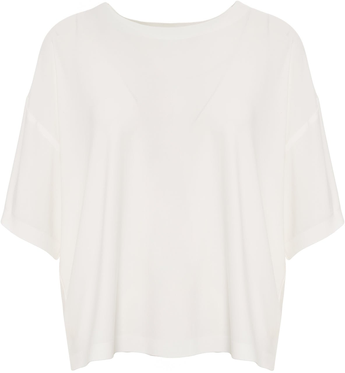 Norma Kamali Boxy fit t-shirt Wit