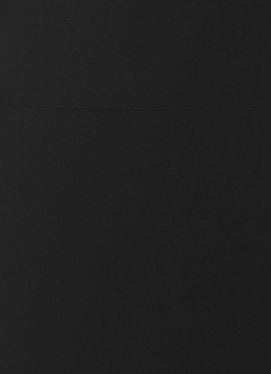 Norma Kamali Black Elastic Waist Palazzo Trousers Zwart