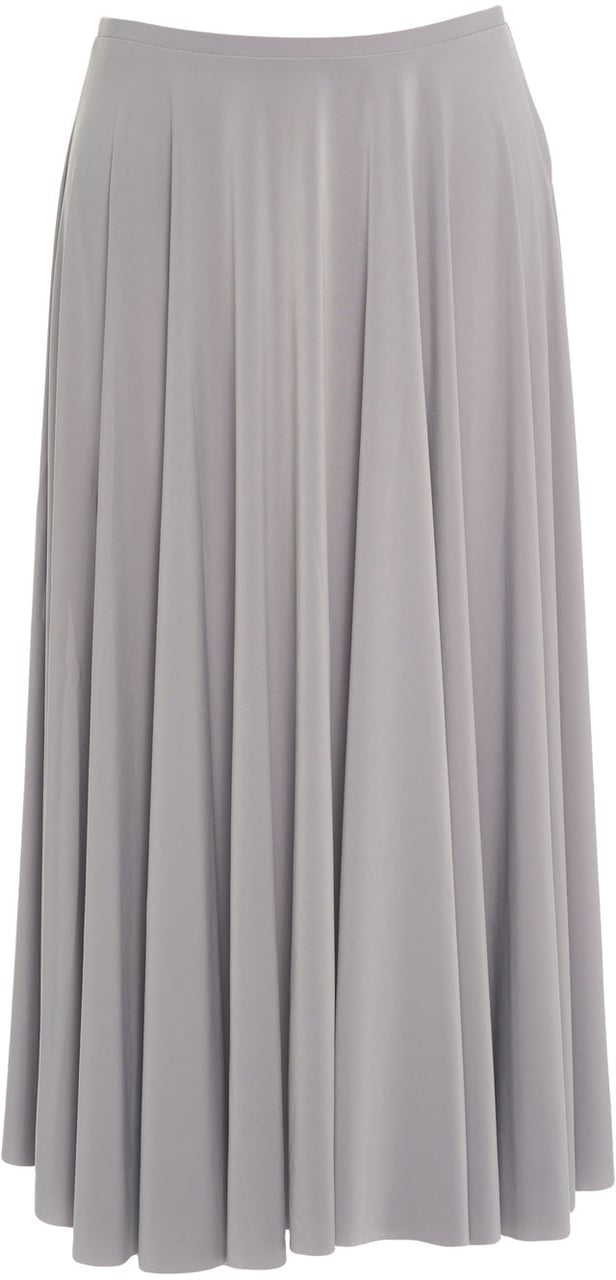 Norma Kamali Pleated midi skirt Grijs