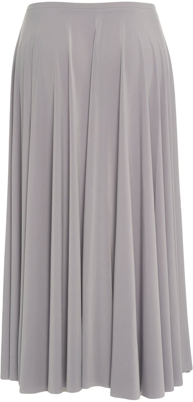 Norma Kamali Pleated midi skirt Grijs