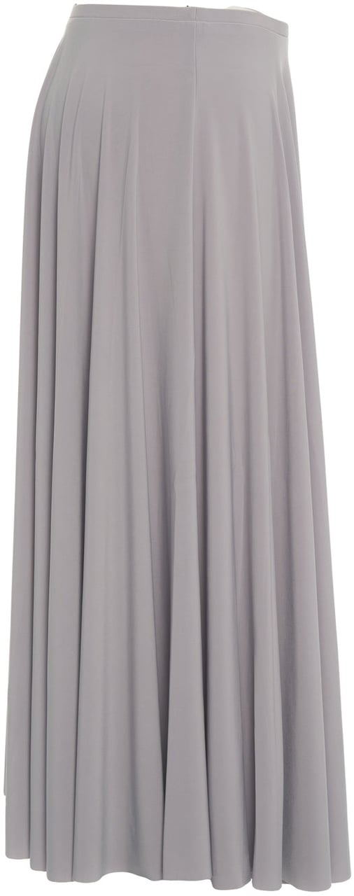 Norma Kamali Pleated midi skirt Grijs