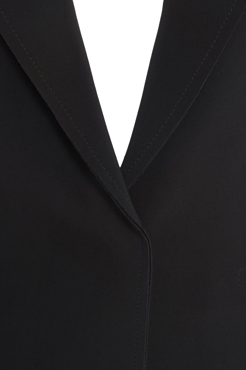 Norma Kamali Single breasted blazer Zwart