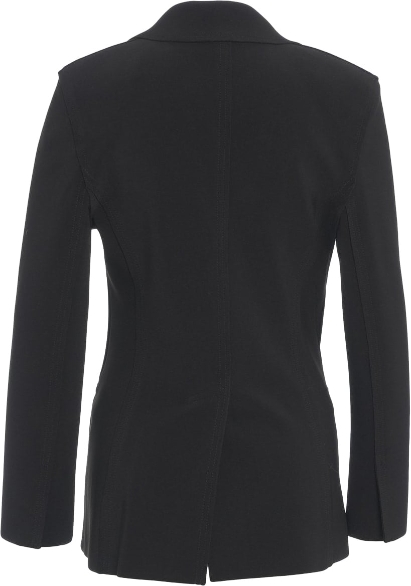Norma Kamali Single breasted blazer Zwart
