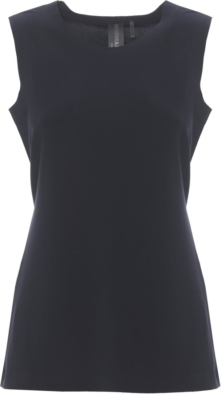Norma Kamali Top Blue Blauw