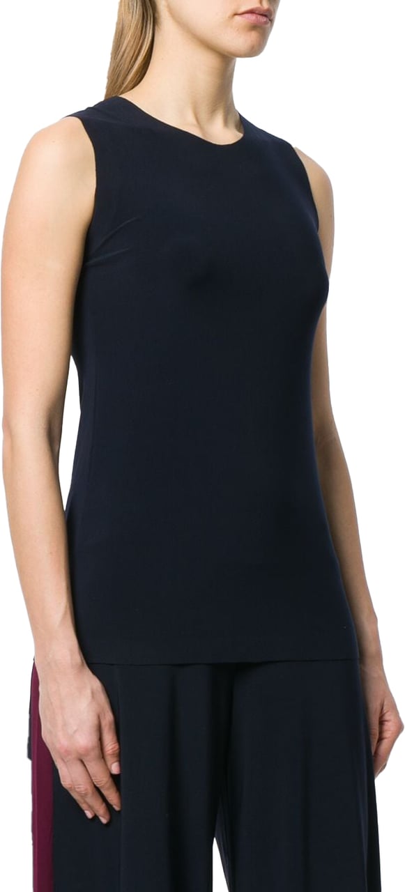 Norma Kamali Top Blue Blauw
