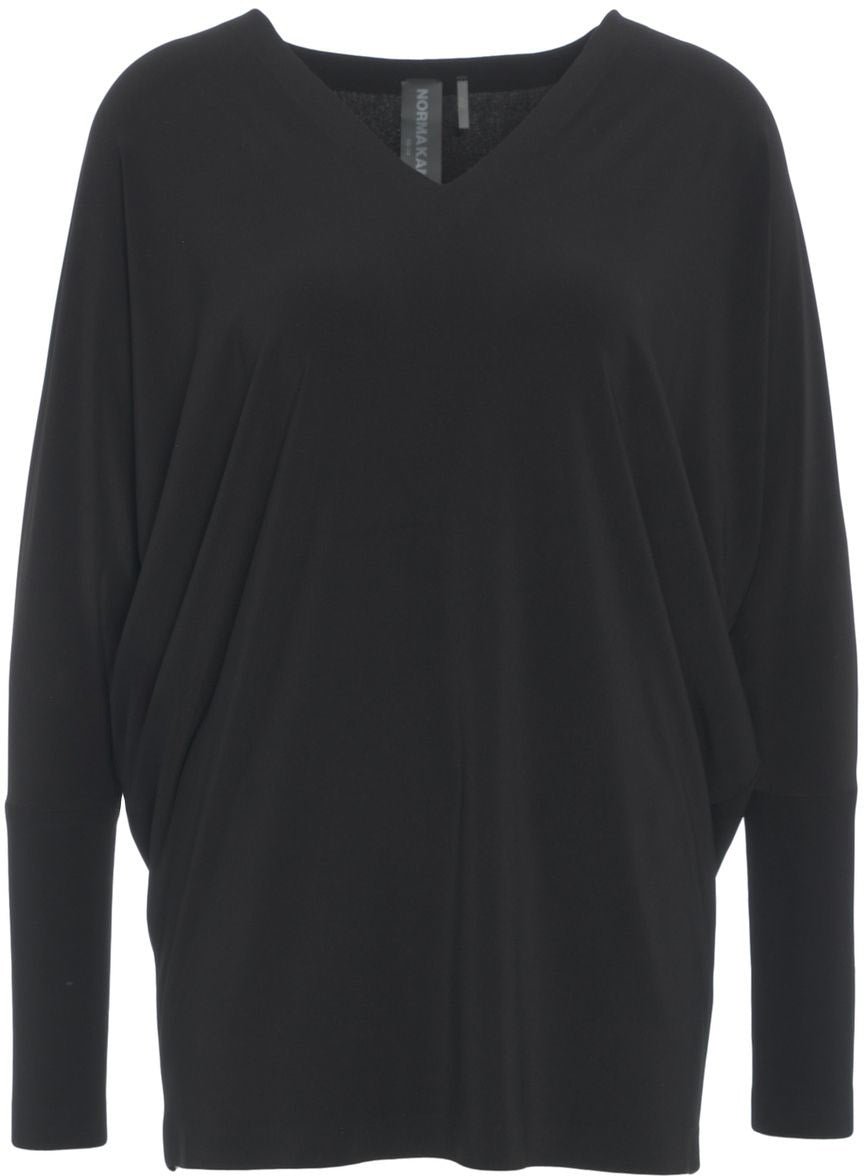 Norma Kamali Oversize T-shirt Zwart