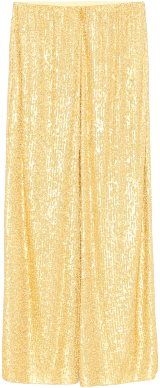Norma Kamali Trousers Yellow Geel