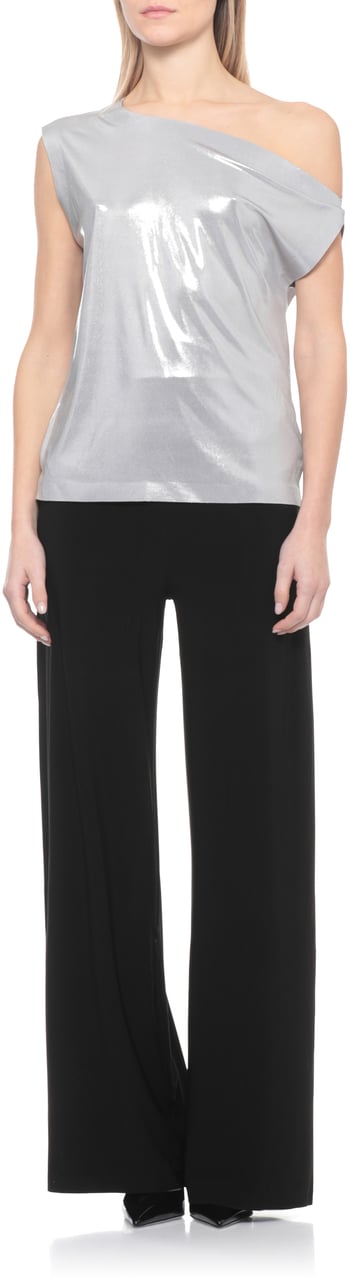 Norma Kamali Top Silver Zilver