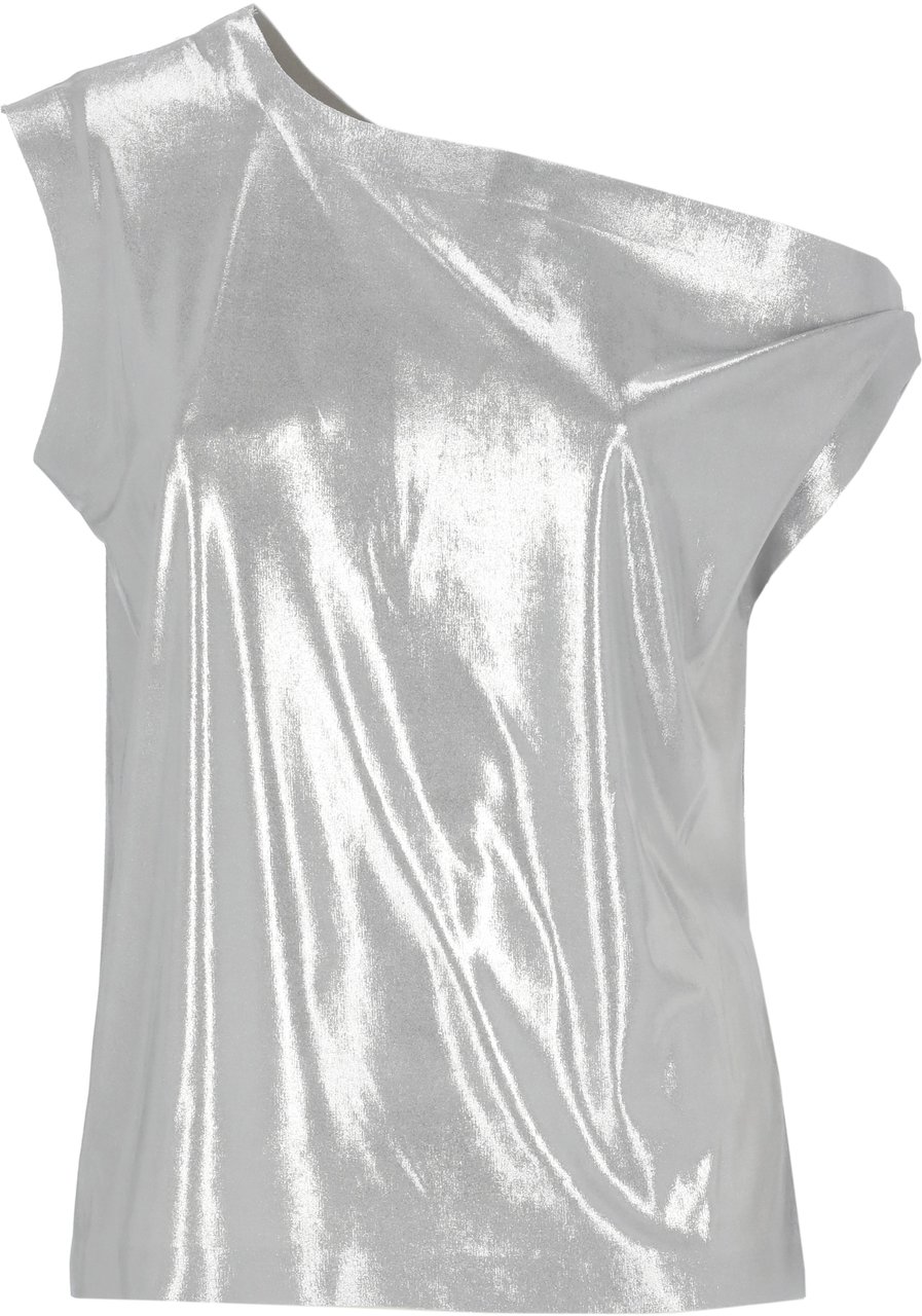 Norma Kamali Top Silver Zilver