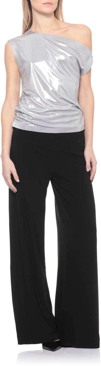 Norma Kamali Top Silver Zilver