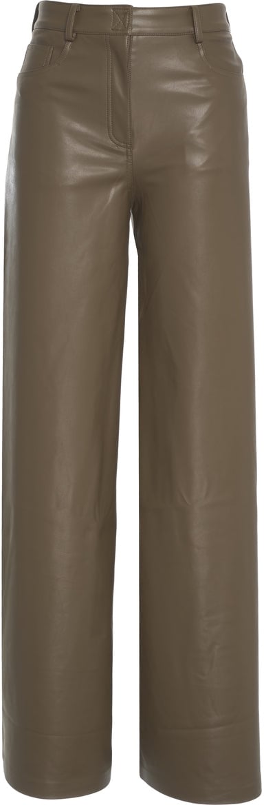 Norma Kamali Faux leather pants Bruin