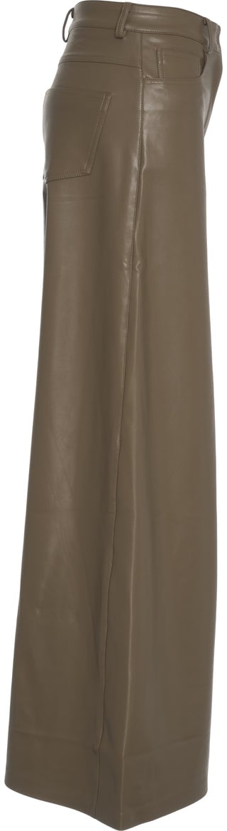 Norma Kamali Faux leather pants Bruin