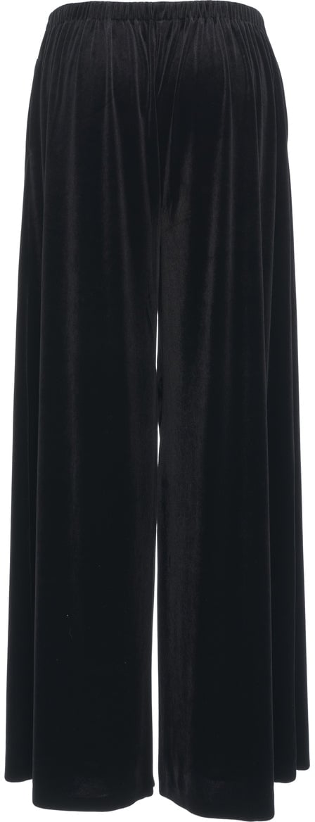 Norma Kamali Velvet pants Zwart