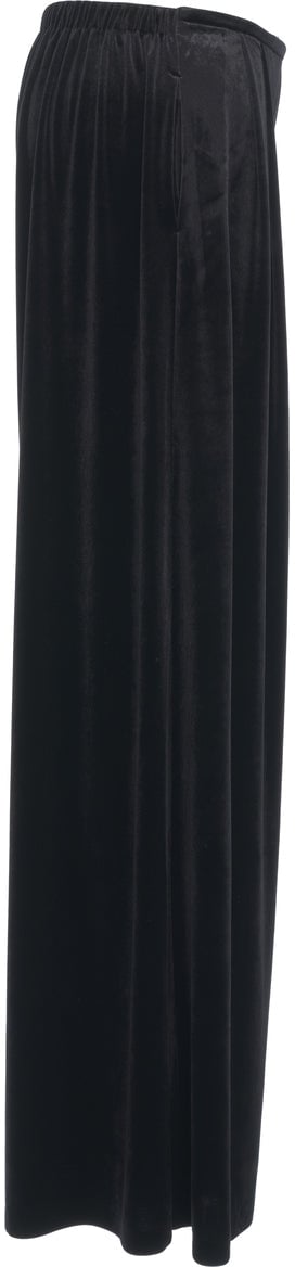 Norma Kamali Velvet pants Zwart