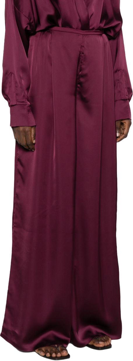 Norma Kamali Trousers Purple Paars